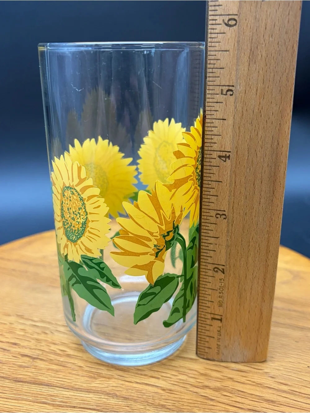 Libbey vintage sunflower